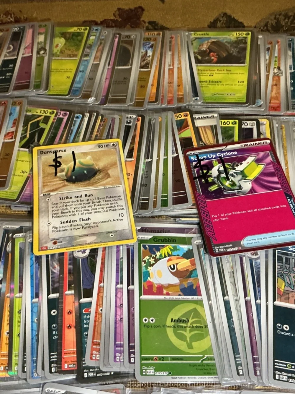 Pokemon Holo and reverse holo english card lot of 269 cards from 2020s